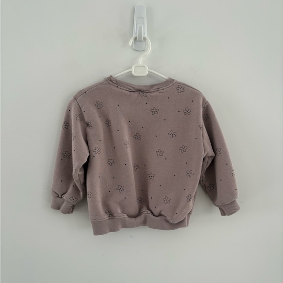 Zara Dusty Pink Floral Sweater - Picture 2 of 4